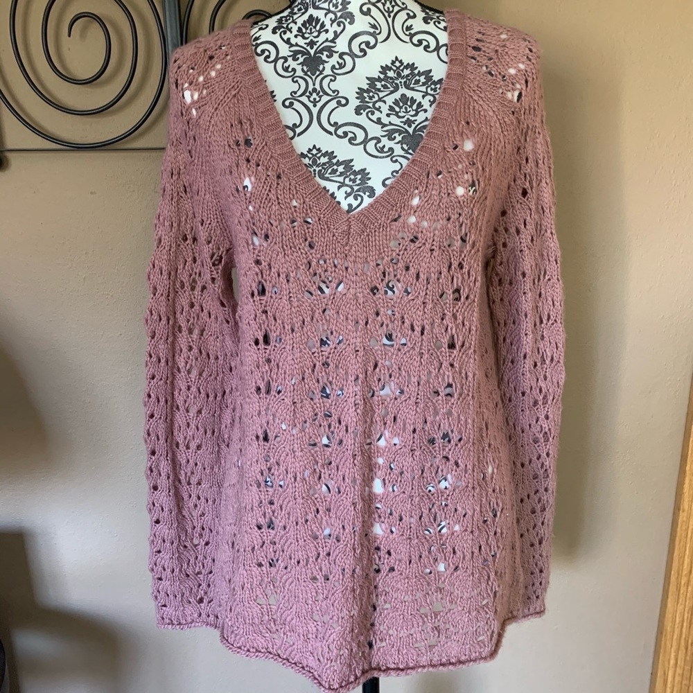 American Eagle Open Knit Sweater